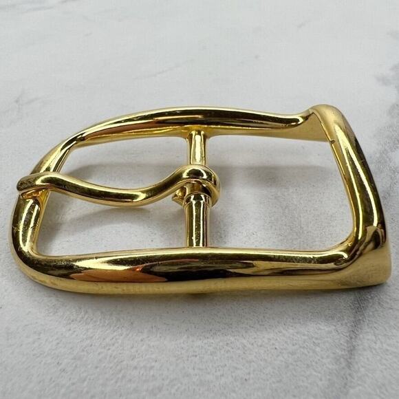 Vintage Gold Tone Simple Basic Belt Buckle for up to 1 Inch Belt - Picture 5 of 8